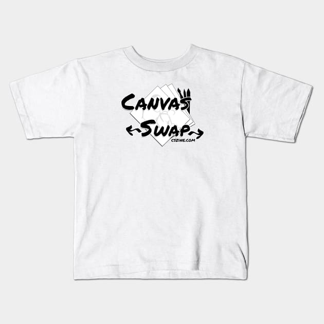 Canvas Swap - Logo Kids T-Shirt by Temrin